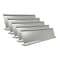 Icomecn 2 x 8 Aluminum Desk Name Plate Holder Office Business Desk Sign Holder Desktop5 Pack Silver