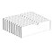 KOTEMON Acrylic Wall Name Plate Holder Door Plate with Adhesive Tapes Clear Sign Holder Frame 2x8 10 Pack