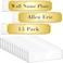 Roowest 15 Pack Acrylic Wall Name Plate Holder with Adhesive Tapes 2 x 8 Inch Clear Holder Frame Acrylic Sign Name Plates for Cubicles Door Office Home Classroom Display