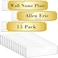 Roowest 15 Pack Acrylic Wall Name Plate Holder with Adhesive Tapes 2 x 8 Inch Clear Holder Frame Acrylic Sign Name Plates for Cubicles Door Office Home Classroom Display