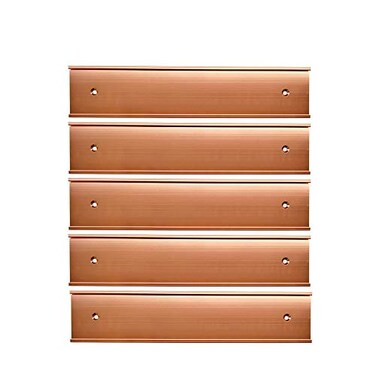 Icomecn Name Plate Wall Or Door Holder Office Business Door Sign Holder5Pack Rose Gold 2 8