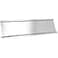 ExcelMark 2x 8Aluminum Name Plate Holder for Desk Office Business Door Sign Holder Silver