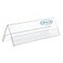 AITEE Acrylic 12 Pack Name Plates for Desks 3x85 Clear Tent Name Plate Display for Office Conference Reusable Name Tent Holder for Business Training Event