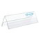 AITEE Acrylic 12 Pack Name Plates for Desks 3x85 Clear Tent Name Plate Display for Office Conference Reusable Name Tent Holder for Business Training Event