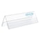 AITEE Acrylic 12 Pack Name Plates for Desks 3x85 Clear Tent Name Plate Display for Office Conference Reusable Name Tent Holder for Business Training Event