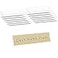 AITEE Acrylic 12 Pack Name Plates for Desks 2x8 Clear Desk Name Plate Personalized Desk Sign Holder for Table Display Tent Name Plate Display for Office Conference Business EventSchool Classroom