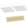 AITEE Acrylic 12 Pack Name Plates for Desks 2x8 Clear Desk Name Plate Personalized Desk Sign Holder for Table Display Tent Name Plate Display for Office Conference Business EventSchool Classroom