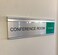 NapTags Modern Satin Aluminum Conference Room Slider Nameplate Holder 8 x 2