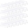 Yulejo 24 Pack Clear Plastic Name Plates for Desk 85 x 3 Acrylic Wall Name Plate Holder Desk Sign Frame for Table Display Blank Nameplate for Office Business Conference Meetingroom Student School Clas