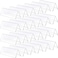 Yulejo 24 Pack Clear Plastic Name Plates for Desk 85 x 3 Acrylic Wall Name Plate Holder Desk Sign Frame for Table Display Blank Nameplate for Office Business Conference Meetingroom Student School Clas