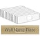NIUBEE 12 Pack Acrylic Wall Name Plate Holder 2x8 InchClear Plastic Sign Holder Horizontal with Double Sided TapeDoor Name Plates Set Small License Plates Frame For Office Home Classroom Teacher