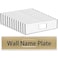 NIUBEE 12 Pack Acrylic Wall Name Plate Holder 2x8 InchClear Plastic Sign Holder Horizontal with Double Sided TapeDoor Name Plates Set Small License Plates Frame For Office Home Classroom Teacher
