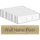 NIUBEE 12 Pack Acrylic Wall Name Plate Holder 2x8 InchClear Plastic Sign Holder Horizontal with Double Sided TapeDoor Name Plates Set Small License Plates Frame For Office Home Classroom Teacher