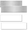 NapTags Aluminum Office Nameplates White Blank Sublimation Plates Pack10 10x2