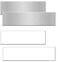 NapTags Aluminum Office Nameplates White Blank Sublimation Plates Pack10 10x2