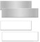 NapTags Aluminum Office Nameplates White Blank Sublimation Plates Pack10 10x2