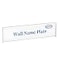 AITEE Acrylic 12 Pack Wall Name Plates Holder for Desks 2x8 Clear Wall Mount Name Plate Display with 3M Tapes Floating Door Name Plates Set for Office Home School Classroom Teacher