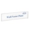 AITEE Acrylic 12 Pack Wall Name Plates Holder for Desks 2x8 Clear Wall Mount Name Plate Display with 3M Tapes Floating Door Name Plates Set for Office Home School Classroom Teacher