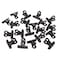 Honbay 20PCS 30mm12inch Black Metal Bulldog Clips Hinge Clips for Documents Planner Pages Receipts Pictures Photos etc