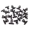 Honbay 20PCS 30mm12inch Black Metal Bulldog Clips Hinge Clips for Documents Planner Pages Receipts Pictures Photos etc