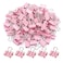 YCVIORING Pink Binder Clips Mini Paper Clip Small Paper Clamps 15mm 58 inch 100 Pack Micro Size Office Clips for Home School and Business Pink