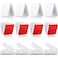 Jetec Self Adhesive Wall Clips Shower Curtain Photo Clips for Paper Flag Hanger DoubleSided Spring for Teachers Poster Home Office RopeWhite12 Pieces