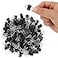 OWLKELA 120 Pack Mini Binder Clips Black Binder Clips Small Paper Clips 15mm 58 Inch Micro Size Office Clips for Home School Office and Business