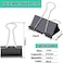 V-chen 144 Pcs Binder Clips 1Inch Medium Paper Clamps for Document Clamp File Wide Metallic Office School and Home SuppliesBlack