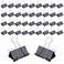 V-chen 144 Pcs Binder Clips 1Inch Medium Paper Clamps for Document Clamp File Wide Metallic Office School and Home SuppliesBlack