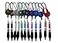 Cotton Fly Carabiner Retractable Pen Keychain 12 Pack PullOut Pen with Belt Clip Reel Durable Key Holder for Work Office Warehouse Nurses Teachers Delivery Drivers