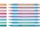 Schneider Slider Edge Pastel XB Extra Broad Ballpoint Pen 14 mm Light Blue Barrel Assorted Ink Colors Adjustable Case Stand of 8 Pens 152289