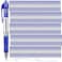 Fainne 200 Pack Retractable Ballpoint Pen 10 mm Medium Point Refillable Smooth Click Writing Pens With Grip for Work Journal Writing Office School SuppliesBlue Ink