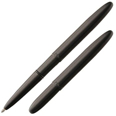 Fisher Space Pen Matte Black Bullet Pen Pressurized Ballpoint Pen Compact Pocket Size Writes Upside Down and in Extreme Temperatures Smooth Black Ink Medium Point Gift Box Made in the USA