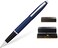 Cross Calais Refillable Gel Ink Rollerball Pen Medium Rollerball Includes Premium Gift Box Matte Metallic Blue
