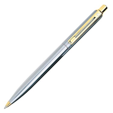 Sheaffer Sentinel Brushed Chrome Cap Barell Nickel Plate Trim Ballpoint E232551
