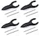 Penagain Ergosof Ballpoint Pen with Black Ink Set of 4 Pens Individually Packaged with Two Black Ink Refills per Pen Black
