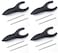 Penagain Ergosof Ballpoint Pen with Black Ink Set of 4 Pens Individually Packaged with Two Black Ink Refills per Pen Black