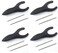 Penagain Ergosof Ballpoint Pen with Black Ink Set of 4 Pens Individually Packaged with Two Black Ink Refills per Pen Black