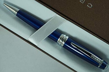 Cross Executive Companion with Diamond Cut Multigroove Signature Center Ring Bailey Midnight Blue BallPoint Pen