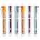 Hutou 12 Pack 05mm 6in1 Multicolor Ballpoint Pen 6 Colors Retractable Ballpoint Pens 12 Pack