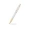 Sheaffer 100 Chrome Fountain Pen with Gold Tone Trim and Medium Nib