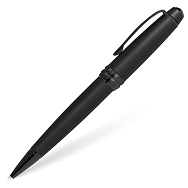 Cross Bailey Matte Black Lacquer Rollerball Pen Refillable Pen for Smooth Writing WellBalanced Distinctive Design Easy Handling Comfortable Grip GiftReady Black Ink