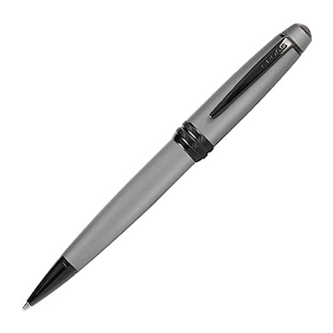 Cross Bailey Matte Gray Lacquer Ballpoint Pen Refillable Pen for LongLasting Use Smooth Writing Comfortable Grip Stylish Distinctive Look Black Ink Corporate Gifts