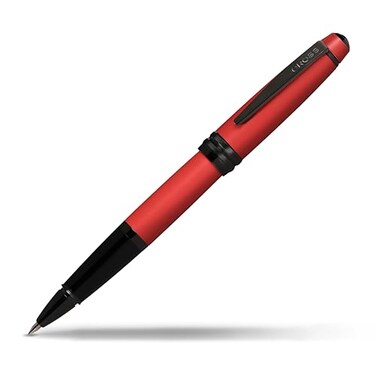 Cross Bailey Matte Red Lacquer Rollerball Pen Refillable Pen for Smooth Writing WellBalanced Distinctive Design Easy Handling Comfortable Grip GiftReady Black Ink