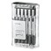 TUL BP3 Retractable Ballpoint Pens Medium Point 10 mm Silver Barrel Black Ink Pack Of 12 Pens