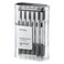 TUL BP3 Retractable Ballpoint Pens Medium Point 10 mm Silver Barrel Black Ink Pack Of 12 Pens