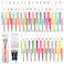 DASTTUIS 150 Pieces DIY Beadable Pens Kit 50 plastic Beadable Pens Bulk Refills pen bags Included Beaded Pens Black Ink Ballpoint Cute PensBright