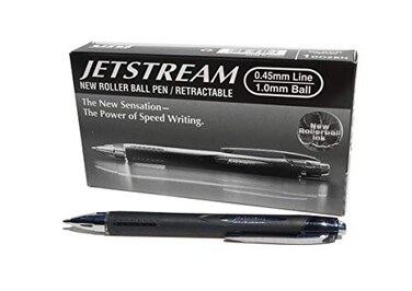 Uni-Ball UniBall SXN210 Jetstream RT Retractable Rollerball Pen Black Ink Pack of 12