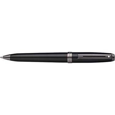 Sheaffer Prelude Gloss Black Ballpoint Pen with Gun Metal Tone PVD Trim