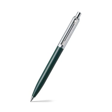 Sheaffer Sentinel Green Resin Barrel Chrome Cap Nickel Plate Trim Ballpoint E23215151